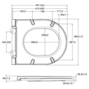 Toiletzitting Sistema A Slim Softclose, Wit