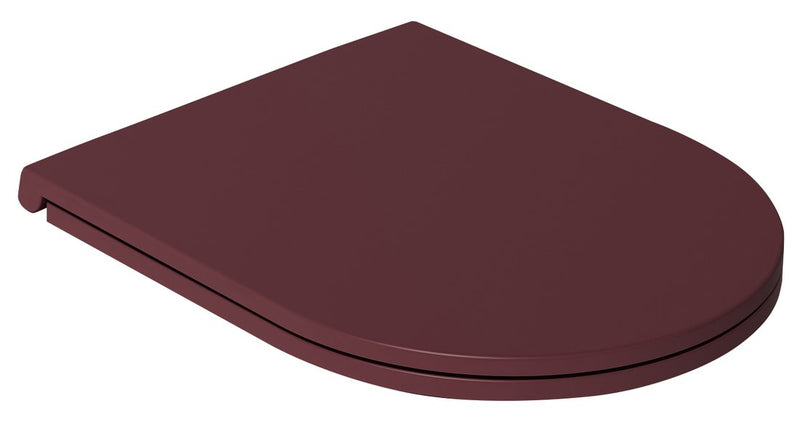 INFINITY Slim Toilet Zitting Soft Close Quick Release Bordeaux Rood