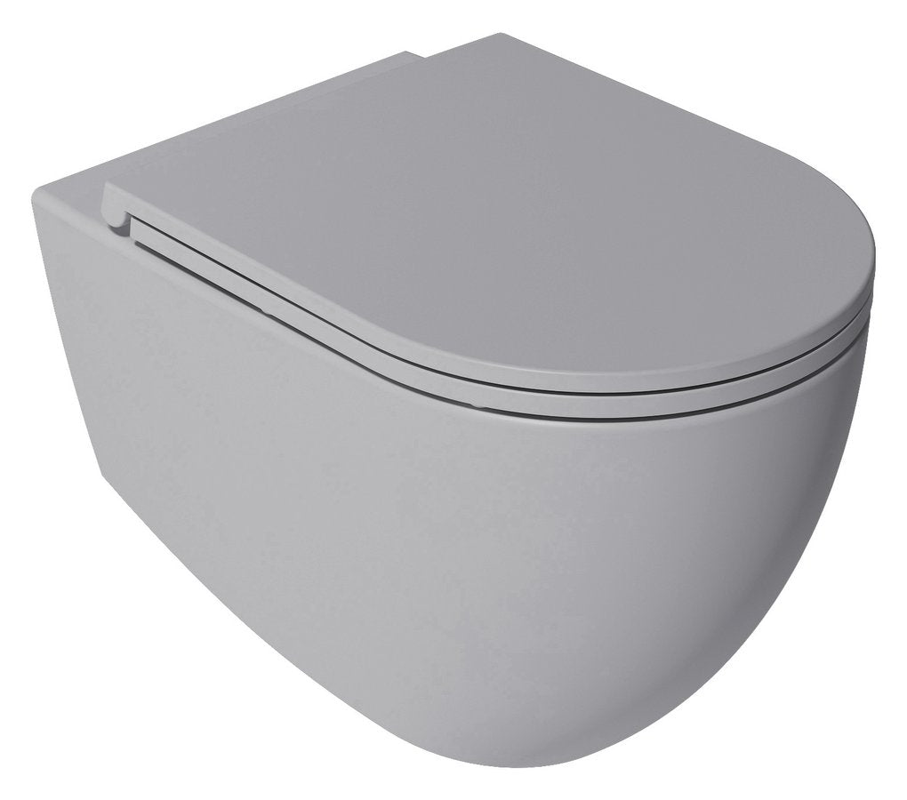 Toiletzitting Infinity Slim Softclose, Quick Release Grijs