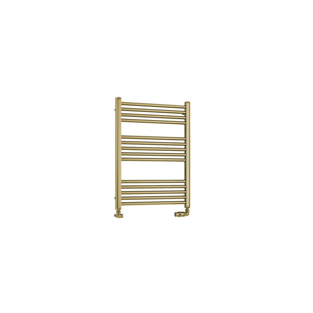 Eastbrook Wendover handdoekradiator 60x80cm 362W Geborsteld Messing