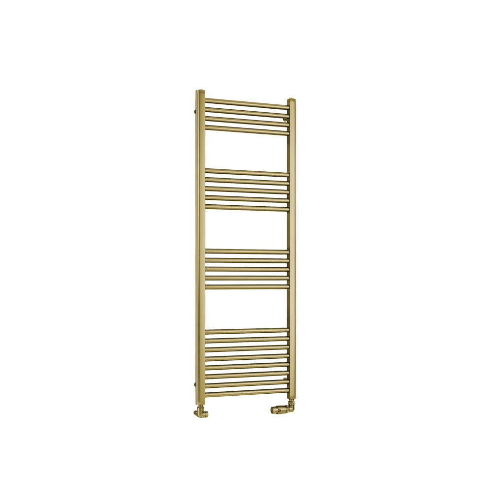 Eastbrook Wendover handdoekradiator 50x140cm 508W Geborsteld Messing
