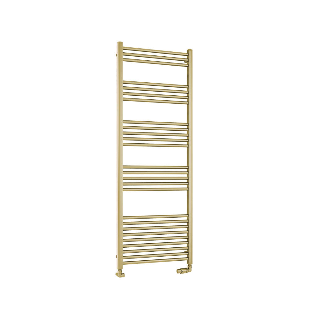 Eastbrook Wendover handdoekradiator 60x160cm 687W Geborsteld Messing