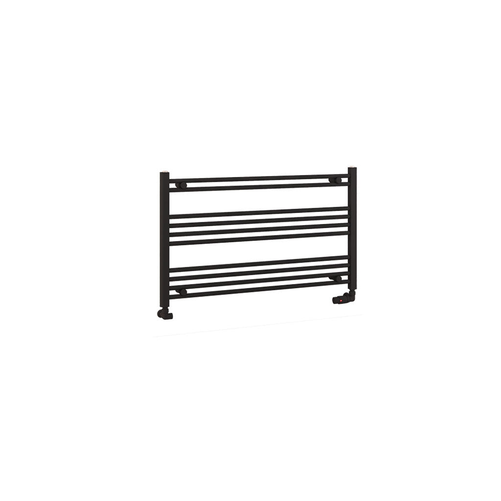 Eastbrook Wendover handdoekradiator 100x60cm 583W Mat Zwart