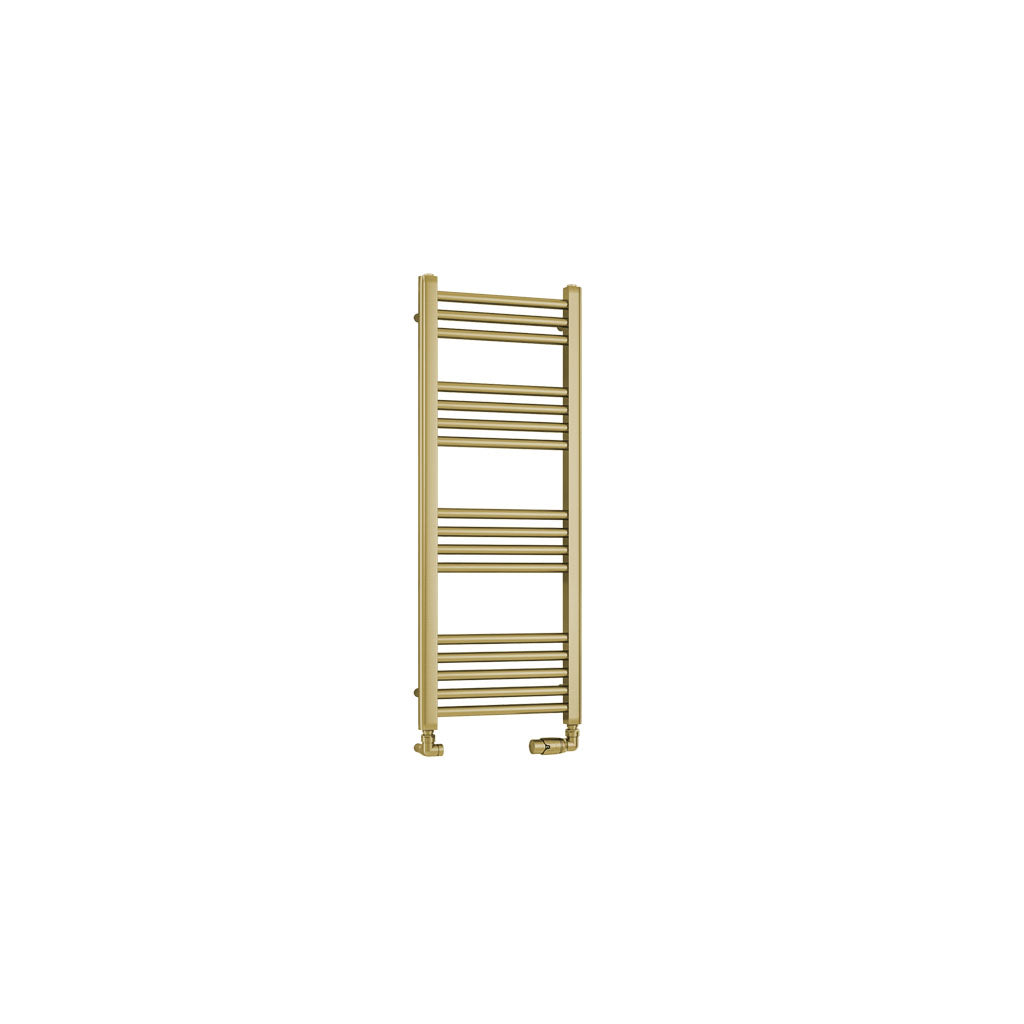 Eastbrook Wendover handdoekradiator 40x100cm 311W Geborsteld Messing