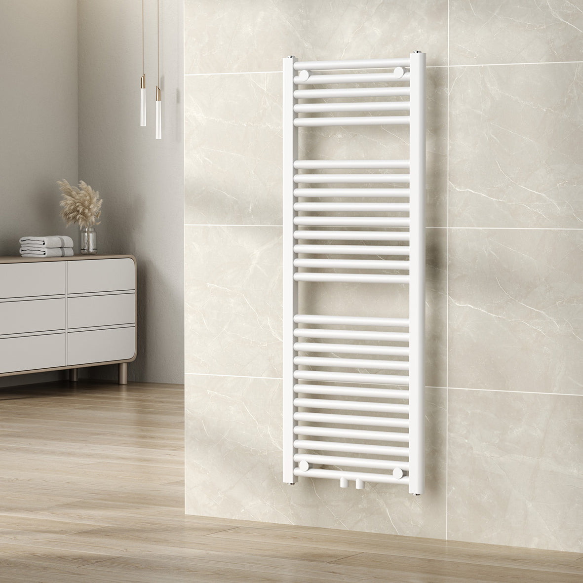 Wiesbaden Elara sierradiator 118,5 x 45,0 cm glans wit