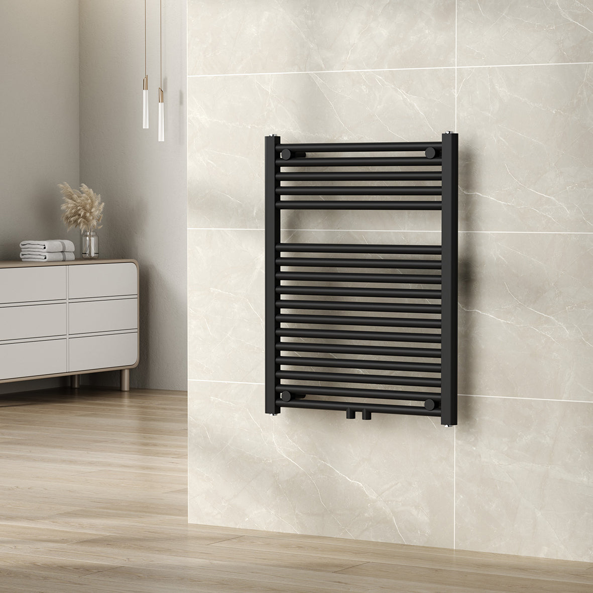 Wiesbaden Elara sierradiator 76,6 x 60,0 cm mat zwart