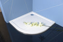 SERA Quadrant Cast Marble Shower Tray 90x90x4cm, R550, White