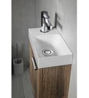 Piccolino Cast Marble Toiletfontein 30,8 x 17 cm Kraan Links Wit Mat