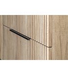 Sapho Greep 30x5x30 Cm Mat Zwart