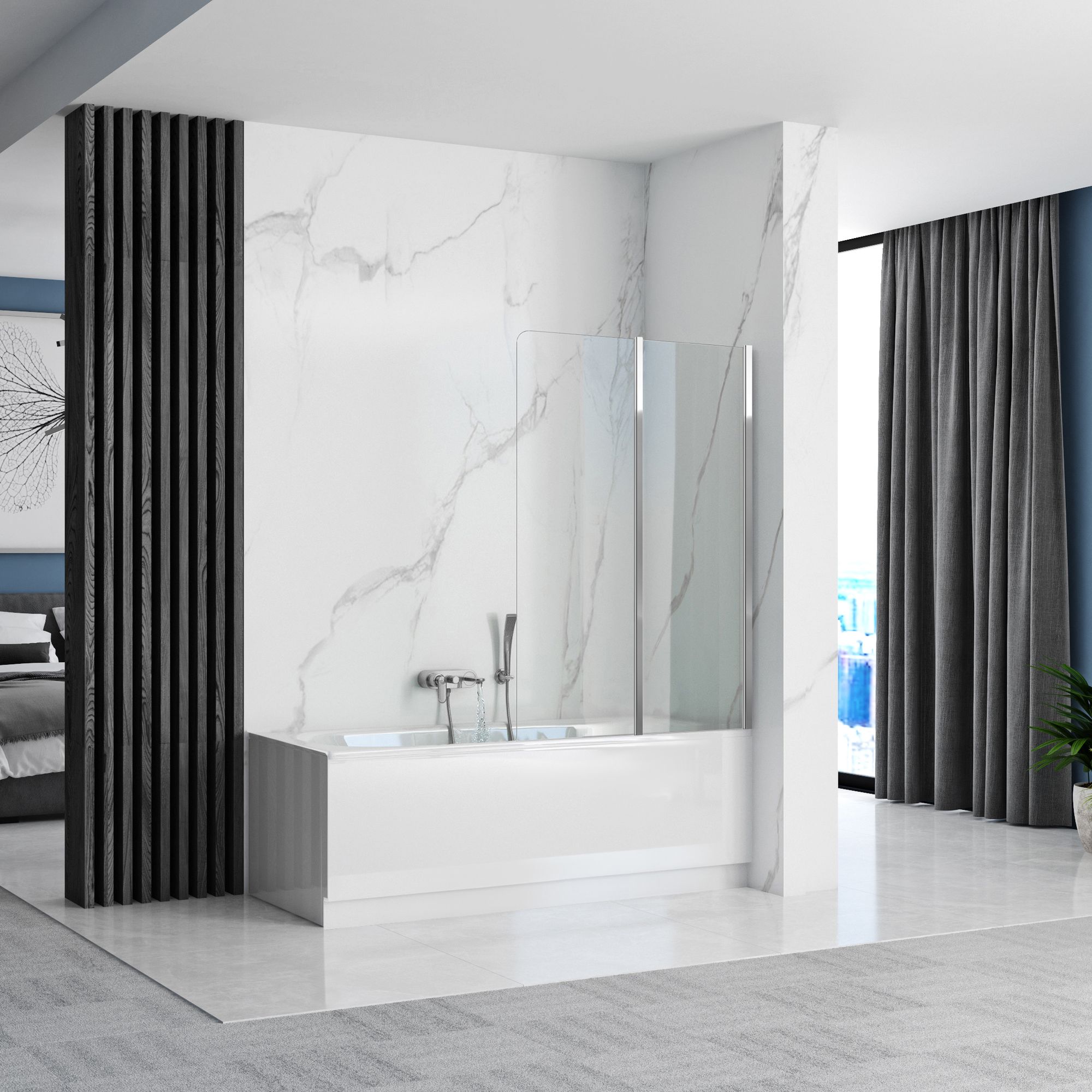 Rea Agat-2 Vouwbaar Badscherm 80x140
