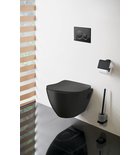 Wandtoilet Paula 35,5X50Cm Mat Zwart