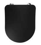 Creavit Paula Slim Softclose Toiletzitting, Black Mat