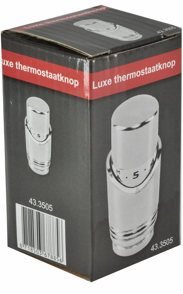 luxe thermostaatknop M-30 chroom