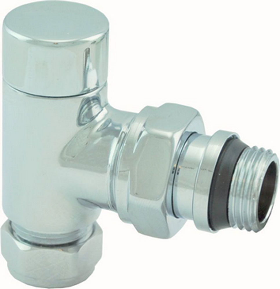 Voetventiel haaks 1/2" x 15 mm chroom
