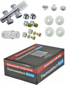 set onderblok compl. recht 16x2,0 +15 knel chroom