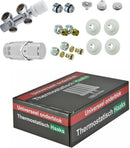 set onderblok compl. haaks (links) 16x2,0 +15 knel chroom