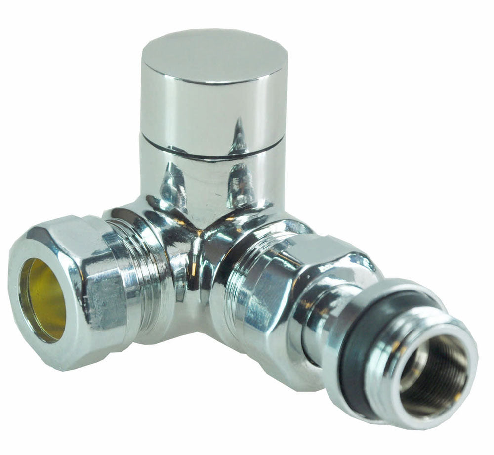 Thermostatisch voorbereid radiatorventiel haaks verkeerd 1/2" x 15 mm chroom