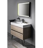 Sapho Meubelpoot 10x10x25 Cm Zwart