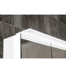 Linex Spiegelkast Met LED-Verlichting 80x70x15 Cm Zilver Eik