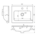 Meubel wastafel Practico keramiek