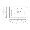 Meubel wastafel Practico keramiek