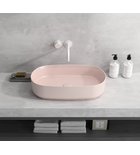 Infinity Ovale Keramische Waskom Voor Opbouw 55x36 Cm Zalmroze