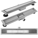 Lineaire afvoer Rea Neox BRUSH Steel 90