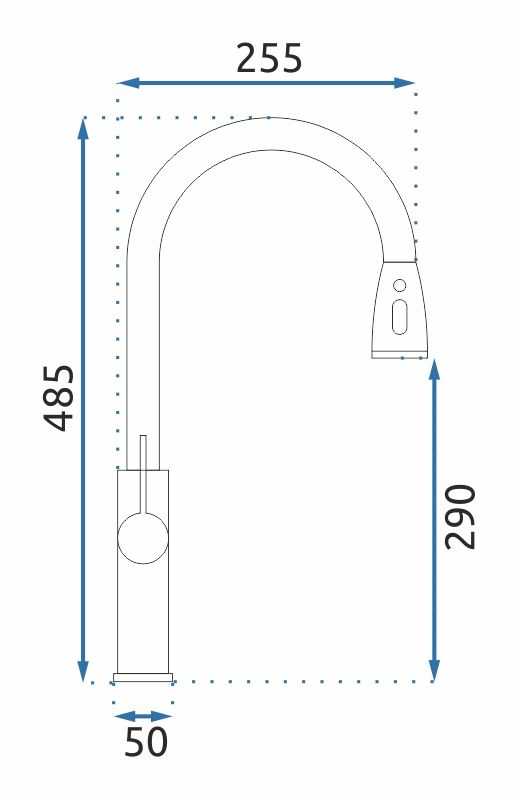 Keukenkraan REA Nest Chrom - View 6