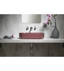 Infinity Ovale Keramische Waskom Voor Opbouw 55x36 Cm Bordeauxrood