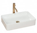 Opzetwastafel Rea Sami Gold/White