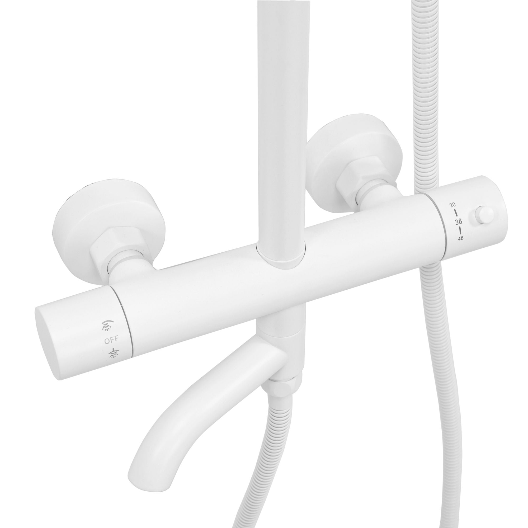 Doucheset REA Lungo White Met Thermostaat