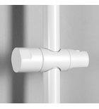Sapho Glijstang 70 cm Mat Wit