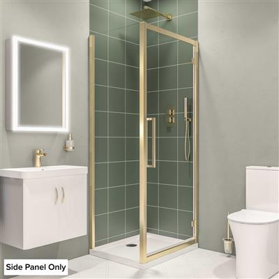 Eastbrook Corniche Douchecabine 100x100 cm 8 mm - Geborsteld Messing