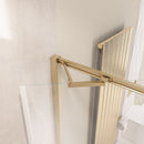 Eastbrook Corniche Douchecabine 90x100 cm 8 mm - Geborsteld Messing
