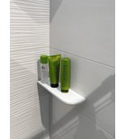 Abeline Rockstone Solid Surface Hoekplanchet Afgeronde Hoek Wit Mat 30x10 Cm - Foto 2