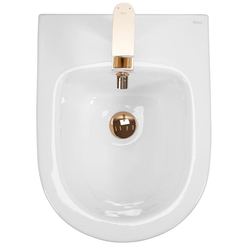 Wandbidet Rea Carlo Mini White Gold Edge - View 4