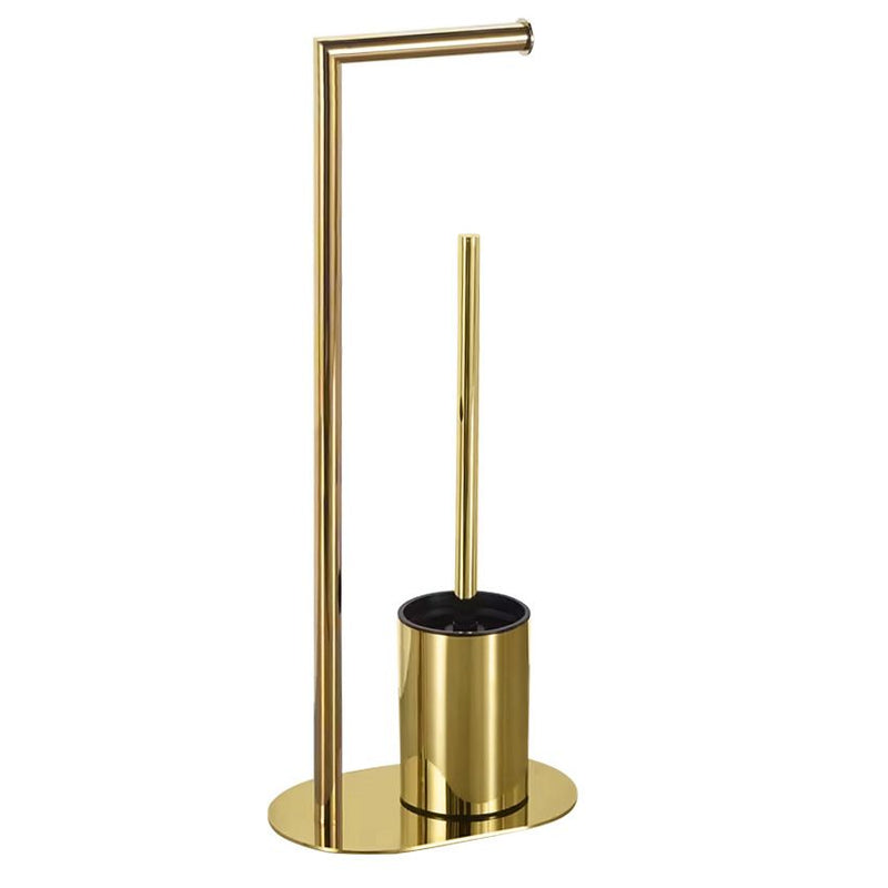 Toiletpapier en borstelhouder 332871 Gold