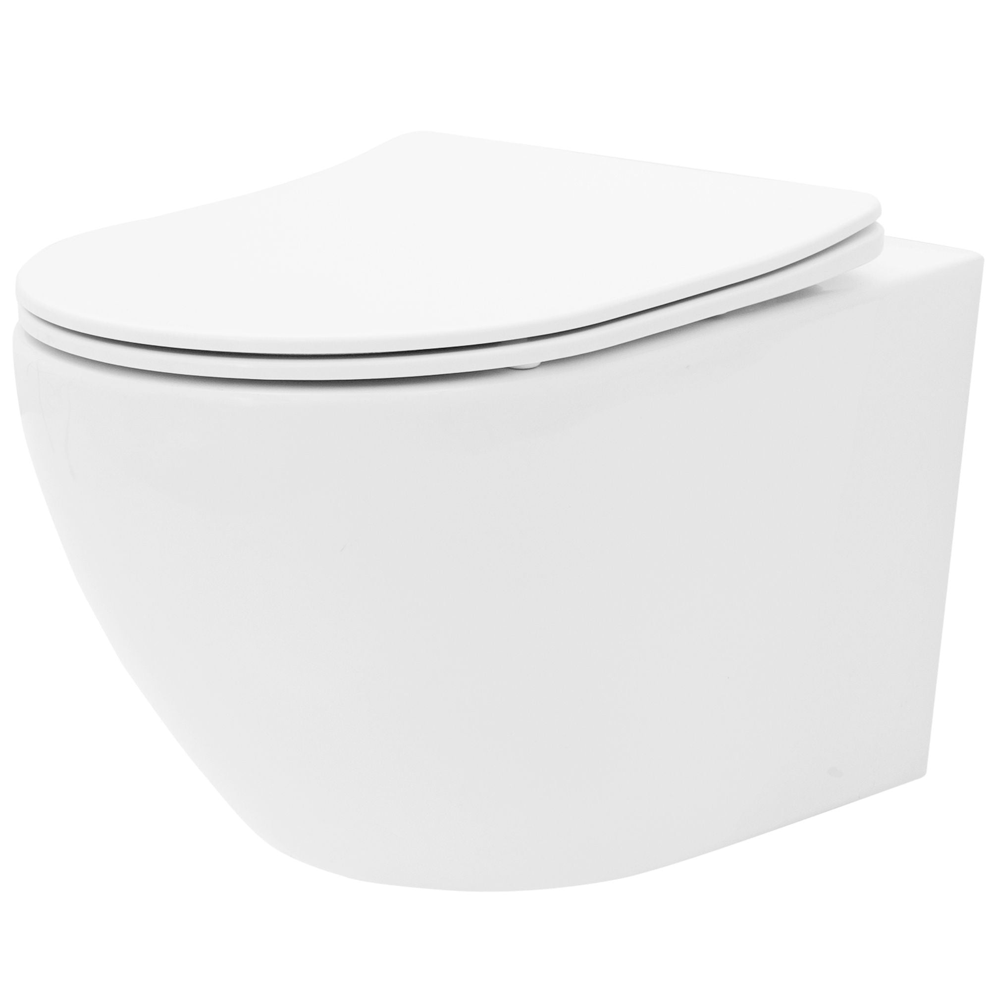Hangend Toilet Rea Carlo Mini Flat Wit Softclose Quick Release Bril
