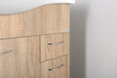 Sapho Keramia Fresh Badmeubel 75x35x75 Cm Platin Eiken