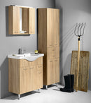 Sapho Keramia Fresh Badmeubel 75x35x75 Cm Platin Eiken