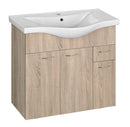 Sapho Keramia Fresh Badmeubel 75x35x75 Cm Platin Eiken