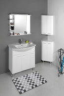 Badkamer hoekkast Zoja/Keramia Fresh 35x35x76