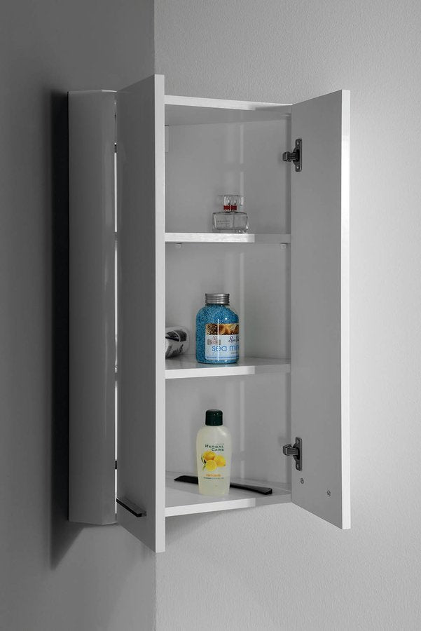 Badkamer hoekkast Zoja/Keramia Fresh 35x35x76