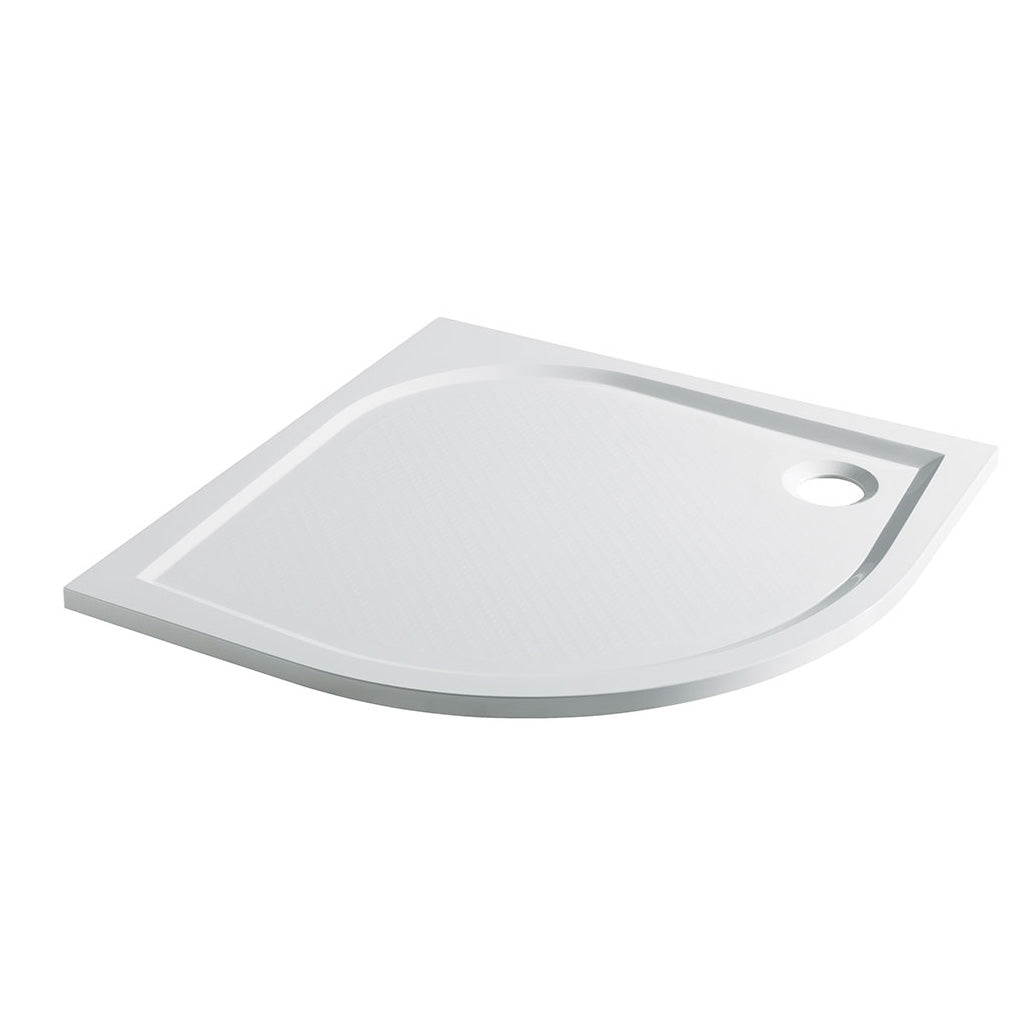 Eastbrook Vanguard kwartronde douchebak 80 x 80 x 3,8 cm - wit