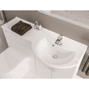 Eastbrook Lyegrove Wastafelblad 120x46 Cm Rechts Cast Marble Wit