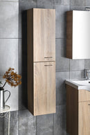 Half Hoge Kolomkast 140x30x25 Zoja/Keramia Fresh Wit of Eiken