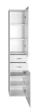 Hoge kolomkast 184x35x29 Zoja/Keramia Fresh Wit of Eiken