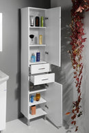 Hoge kolomkast 184x35x29 Zoja/Keramia Fresh Wit of Eiken