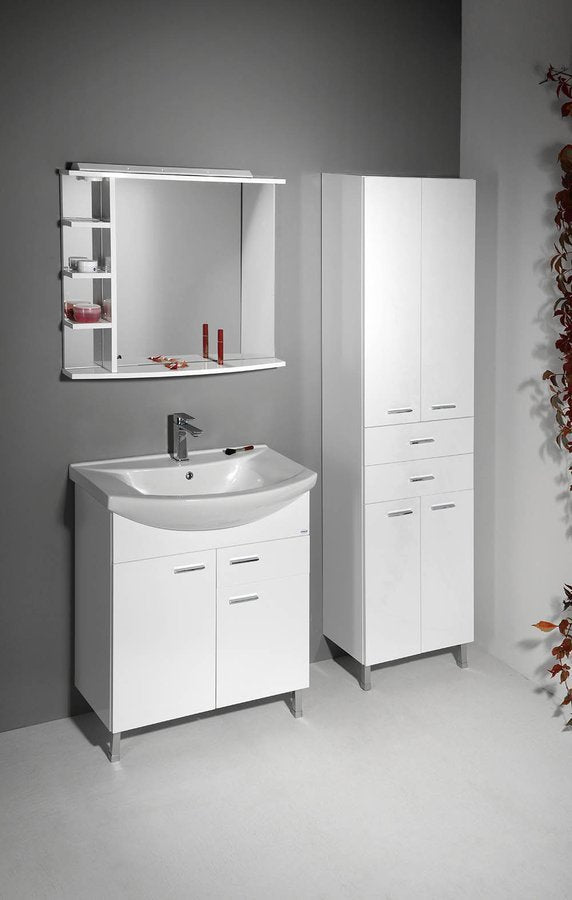 Kolomkast Hoge 184 x 50 x 29 Zoja/Keramia Fresh met laden