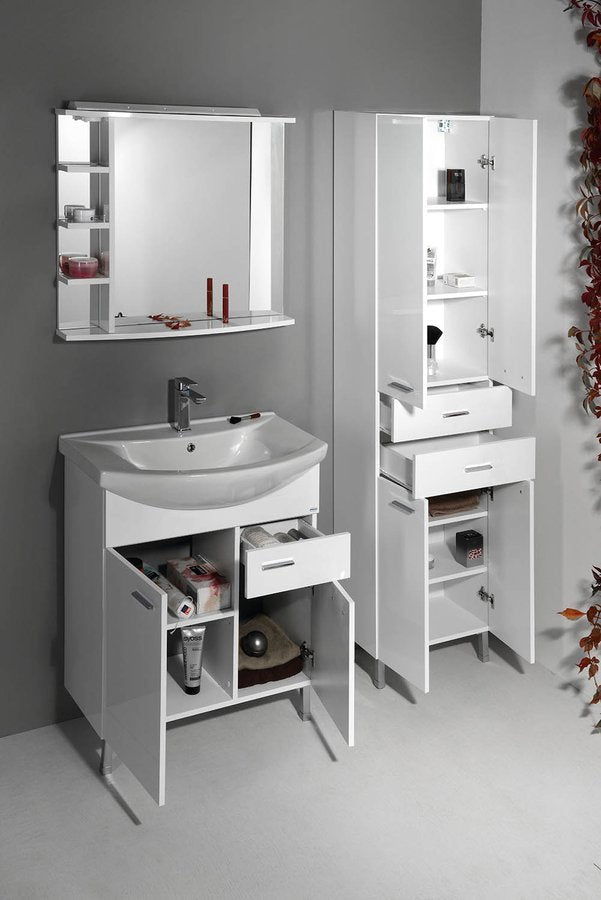 Kolomkast Hoge 184 x 50 x 29 Zoja/Keramia Fresh met laden